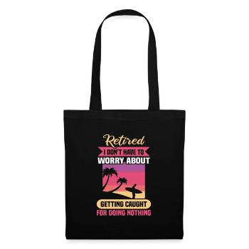 Retirement Gift idea Pensioner Work colleague - Tote Bag - black - Front