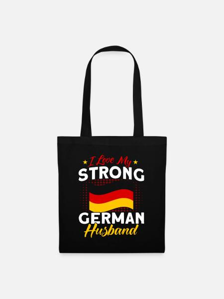 Deutsche Herkunft Deutschland Deutscher Stolz - Stoffbeutel - Schwarz