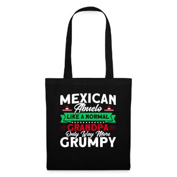 Mexiko Mexikanische Wurzeln Geschenk - Stoffbeutel - Schwarz - Vorne