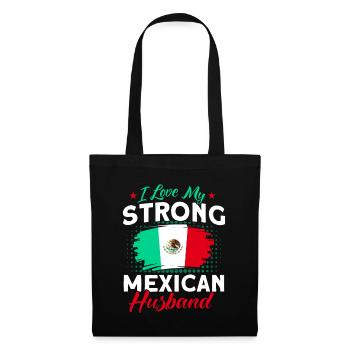 Mexiko Mexikanische Wurzeln Geschenk - Stoffbeutel - Schwarz - Vorne