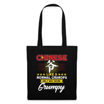 Chine Chinese Roots Cadeau - Sac en tissu - noir - Devant