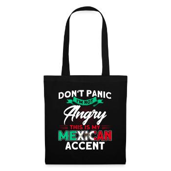 Mexiko Mexikanische Wurzeln Geschenk - Stoffbeutel - Schwarz - Vorne
