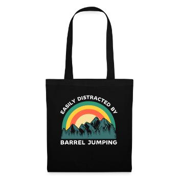 Facilement distrait par le Barrel Jumping - Sac en tissu - noir - Devant