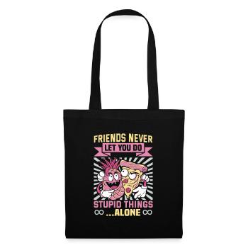Cadeau d’amitié pour bon ami - Sac en tissu - noir - Devant