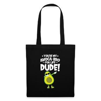 Avocado design for vegetarians and vegans - Tote Bag - black - Front