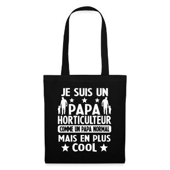 Je suis un Papa Horticultrice Plus Cool - Sac en tissu - noir - Devant