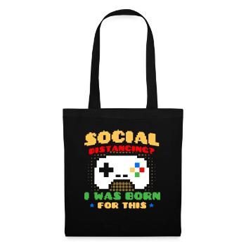 Jeu de hasard Retro Gamer Jeux vidéo Cadeau - Sac en tissu - noir - Devant