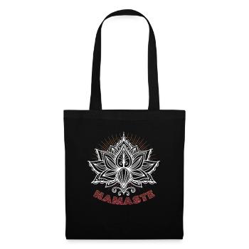 Yoga Meditation Lotus Flower Namaste Yoga - Tote Bag - black - Front