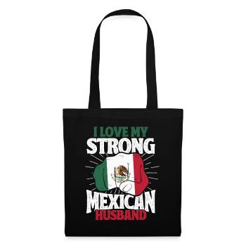 Mexiko Mexikanische Wurzeln Geschenk - Stoffbeutel - Schwarz - Vorne