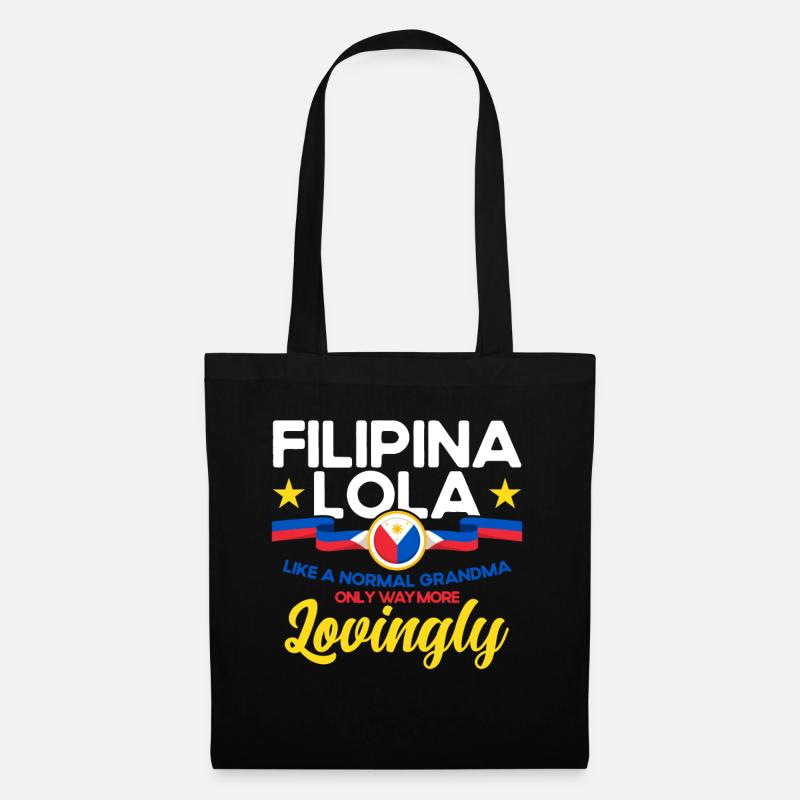 Philippines Drapeau philippin - Sac en tissu - noir