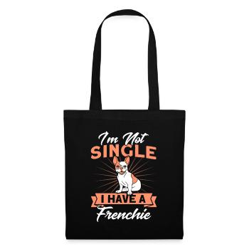 Frenchie Bulldog Français Bulldog Cadeau - Sac en tissu - noir - Devant