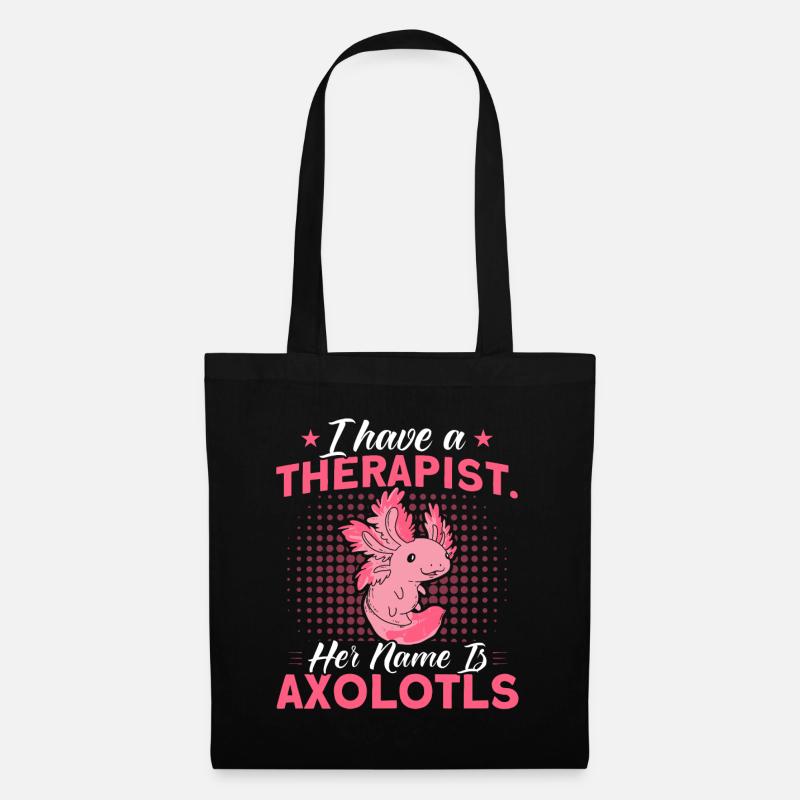 Axolotl Axolotl Besitzer Axolotl Amphibie Geschenk - Stoffbeutel - Schwarz