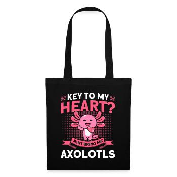 Axolotl Axolotl Propriétaire Axolotl Amphibian Gift - Sac en tissu - noir - Devant