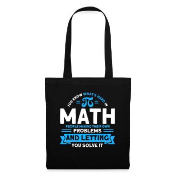 Math Mathematics Science Math Gift - Tote Bag - black - Front