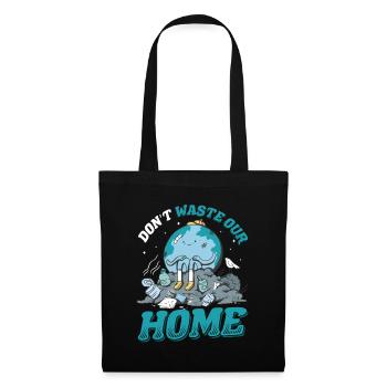 Let the earth . Awareness and climate change. - Tote Bag - black - Front