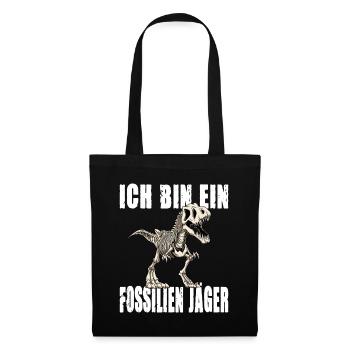 ICH BIN EIN FOSSILIEN JÄGER - Stoffbeutel - Schwarz - Vorne