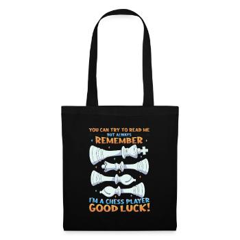 Try to read me, chess player - Tote Bag - black - Front