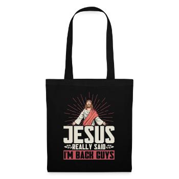 Jesus Bible Christian Religious Church Gift - Tote Bag - black - Front