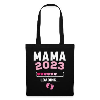 La future maman 2023 annonce sa grossesse - Sac en tissu - noir - Devant