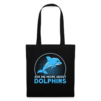 Dolphin Dolphin Lover Animal Dolphins Gift - Tote Bag - black - Front