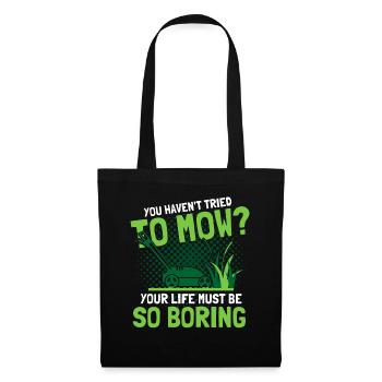 Hobby Gardener Tondeuse à gazon Cadeau - Sac en tissu - noir - Devant