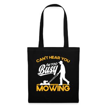 Hobby Gardener Tondeuse à gazon Cadeau - Sac en tissu - noir - Devant