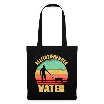 Alleinziehender Vater Vatertag Vatertagsgeschenk - Stoffbeutel - Schwarz - Vorne
