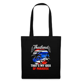 Thaïlande Beach Holiday by the Sea Design Beach Motif - Sac en tissu - noir - Devant