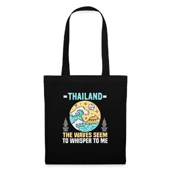 Thaïlande Beach Holiday by the Sea Design Beach Motif - Sac en tissu - noir - Devant