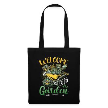 Welcome To My Garden - Gartenarbeit - Stoffbeutel - Schwarz - Vorne