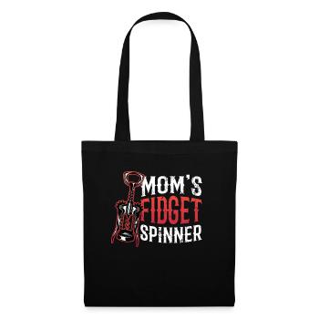 Mom's Fidget Spinner ladies, wine lovers. - Tote Bag - black - Front