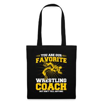 Sports Players Wrestling Coaches Gift - Tote Bag - black - Front