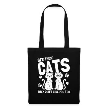 Cats Cat Owner Pet Animals Gift - Tote Bag - black - Front