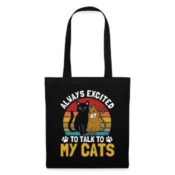 Cats Cat Owner Pet Animals Gift - Tote Bag - black - Front