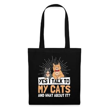 Cats Cat Owner Pet Animals Gift - Tote Bag - black - Front