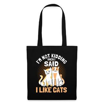 Cats Cat Owner Pet Animals Gift - Tote Bag - black - Front