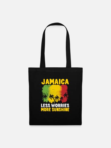 Jamaica Beach Holiday by the Sea Design Beach Motif - Tote Bag - black