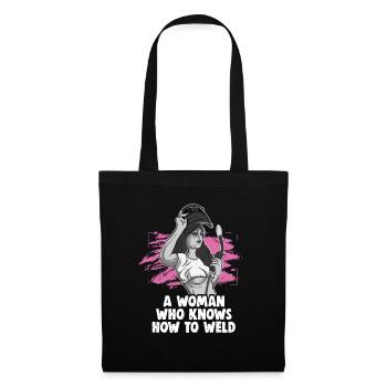 Welder Spruch Design for MetalWorkers - Tote Bag - black - Front