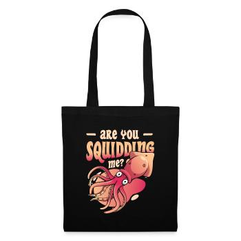 Are You Squidding Me Zoologist Octopus Squid - Tote Bag - black - Front