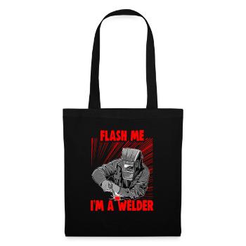 Welder slogan design for metal workers - Tote Bag - black - Front