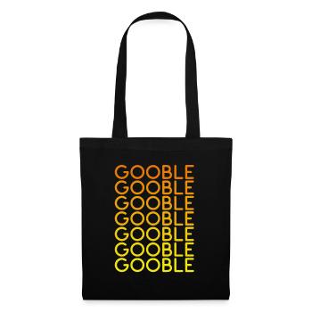 Thanksgiving Gobble Gobble Gobble Turkey Abendessen - Stoffbeutel - Schwarz - Vorne