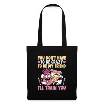 Cadeau d’amitié pour bon ami - Sac en tissu - noir - Devant