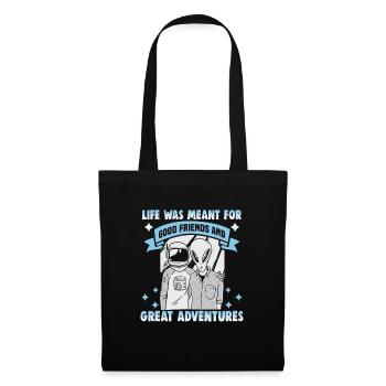 Cadeau d’amitié pour bon ami - Sac en tissu - noir - Devant