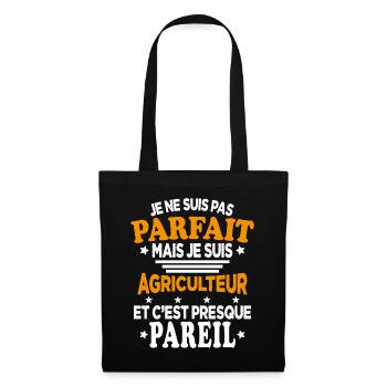 Je ne suis pas parfait mais je suis Agriculteur - Sac en tissu - noir - Devant