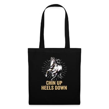 Design équestre et équestre pour les amoureux des chevaux - Sac en tissu - noir - Devant