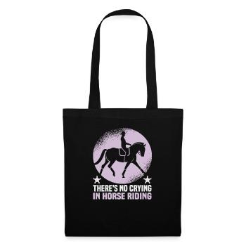 Design équestre et équestre pour les amoureux des chevaux - Sac en tissu - noir - Devant