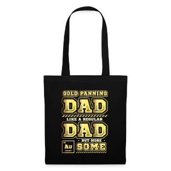 Dad wie ein normaler Vater, aber mehr Bergbau. - Stoffbeutel - Schwarz - Vorne