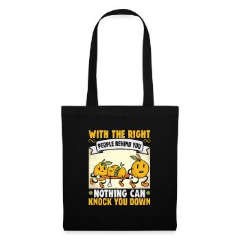 Cadeau d’amitié pour bon ami - Sac en tissu - noir - Devant