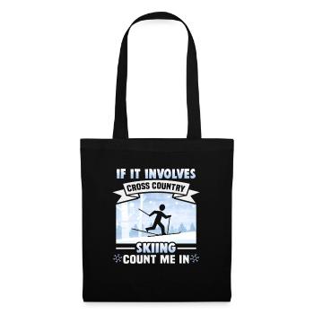Skieurs de fond biathlon de fond - Sac en tissu - noir - Devant
