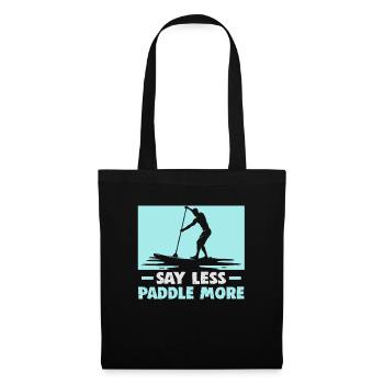 Sup Stand Up Paddle Design Sup Board Paddeln - Stoffbeutel - Schwarz - Vorne